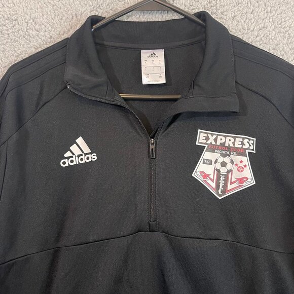 Adidas Jacket Wichita Kansas Express Futbol Men’s Quarter Zip Soccer Sweater - Picture 3 of 9
